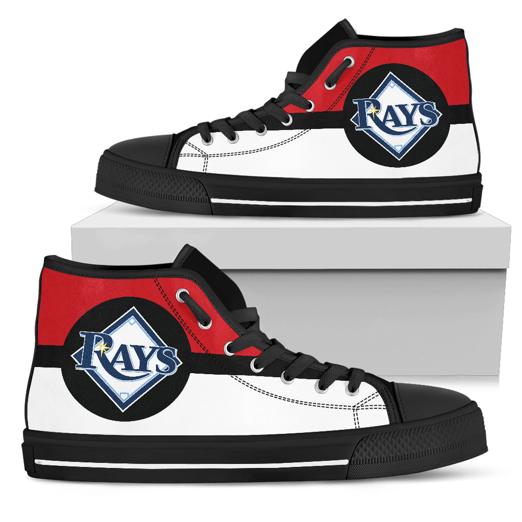 Bright Colours Open Sections Great Logo Tampa Bay Rays High Top Shoes