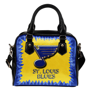 Jagged Saws Mouth Creepy St. Louis Blues Shoulder Handbags