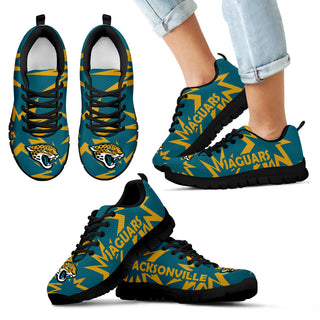 Zig Zag Circle Dizzy Excellent Nice Logo Jacksonville Jaguars Sneakers