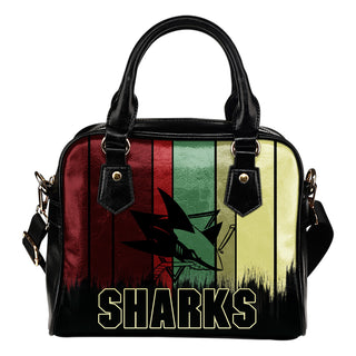 Vintage Silhouette San Jose Sharks Purse Shoulder Handbag