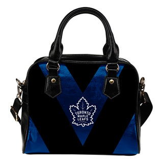 Triangle Double Separate Colour Toronto Maple Leafs Shoulder Handbags