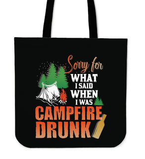 I'm Sorry For What I Said Camping Tote Bags