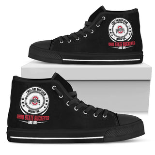 I Will Not Keep Calm Amazing Sporty Ohio State Buckeyes High Top Shoes