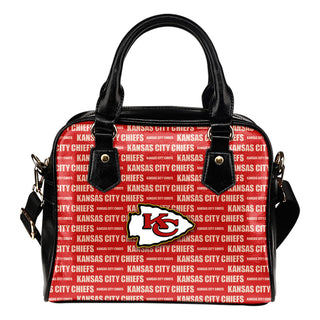 Nice Little Logo Kansas City Chiefs Shoulder Handbags