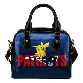 Pokemon Sit On Text New England Patriots Shoulder Handbags