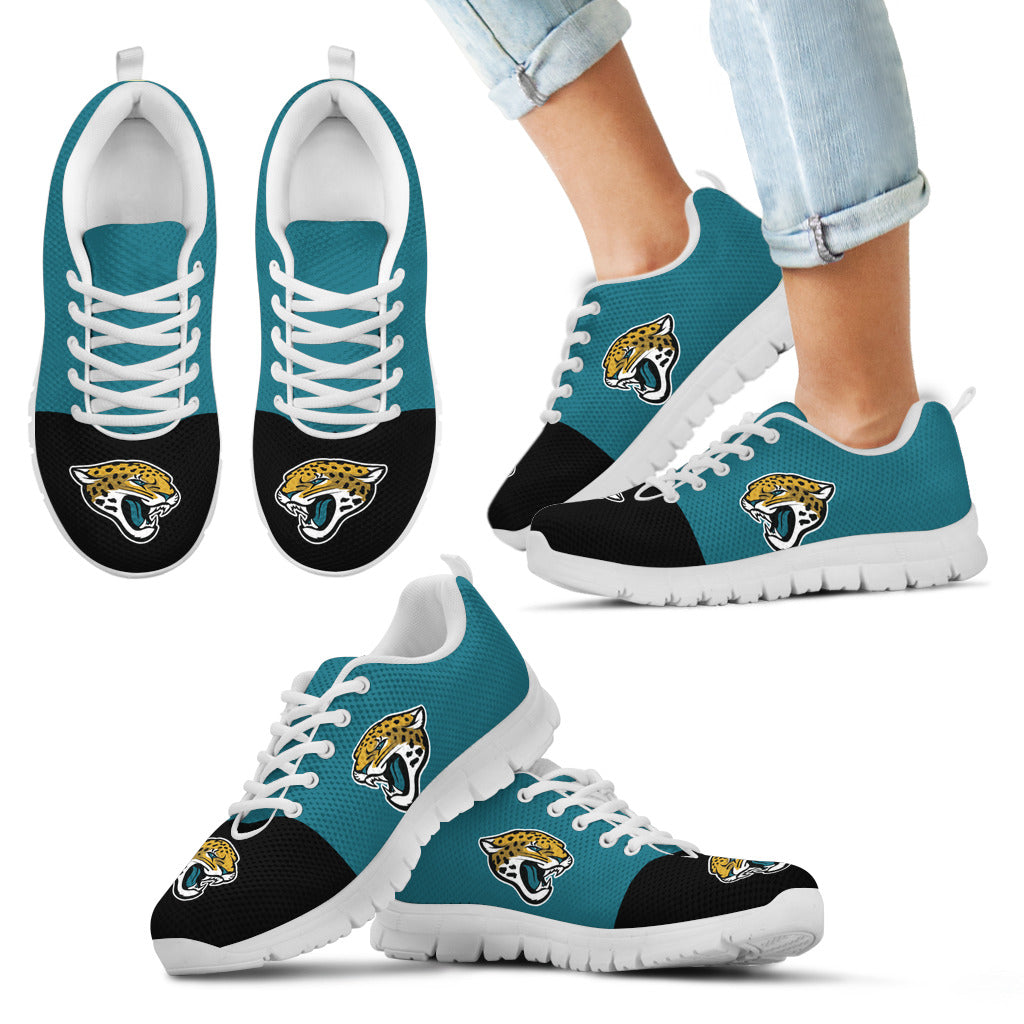 Two Colors Aparted Jacksonville Jaguars Sneakers