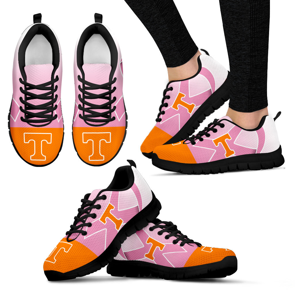 Tennessee Volunteers Cancer Pink Ribbon Sneakers