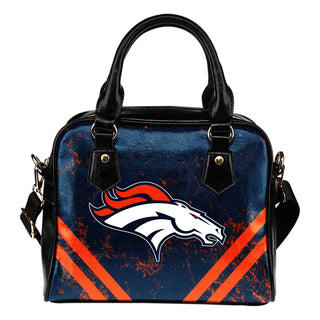 Couple Curves Light Good Logo Denver Broncos Shoulder Handbags