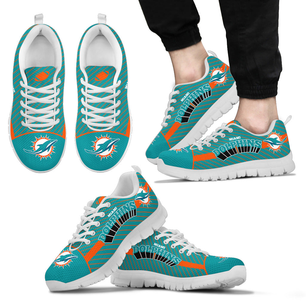 Lovely Stylish Fabulous Little Dots Miami Dolphins Sneakers