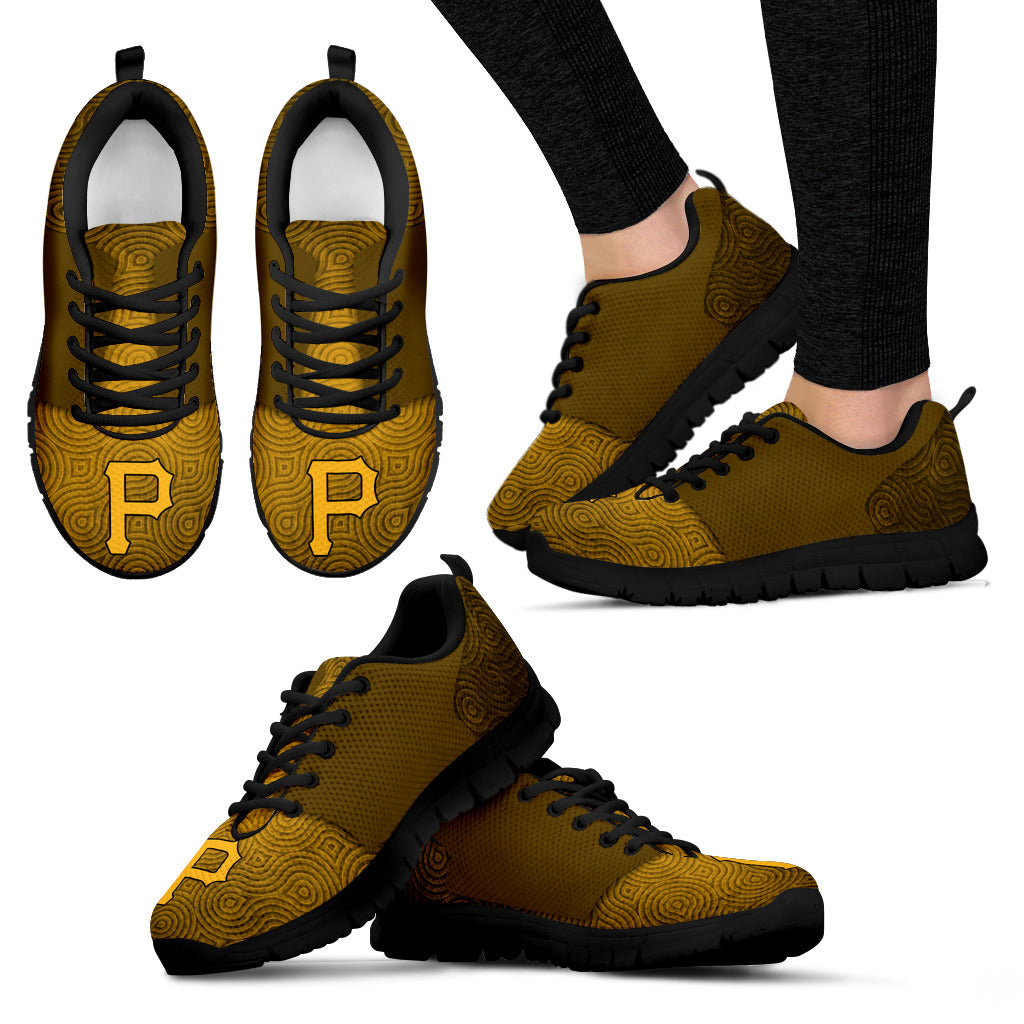 Seamless Line Magical Wave Beautiful Pittsburgh Pirates Sneakers