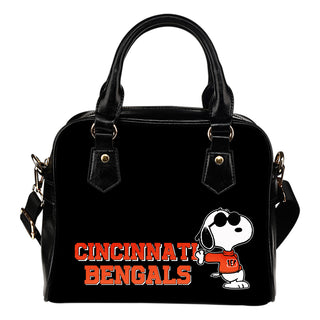 Cincinnati Bengals Cool Sunglasses Snoopy Shoulder Handbags Women Purse