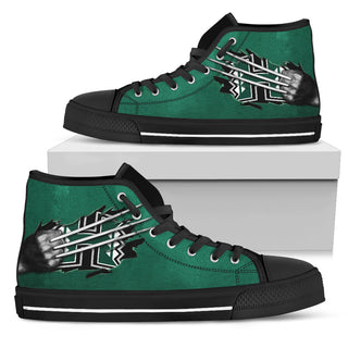 Scratch Of The Wolf Hawaii Rainbow Warriors High Top Shoes