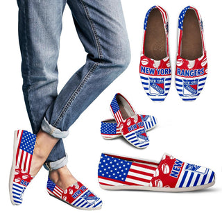 American Flag New York Rangers Casual Shoes