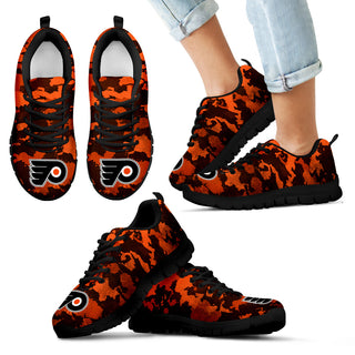 Arches Top Fabulous Camouflage Background Philadelphia Flyers Sneakers