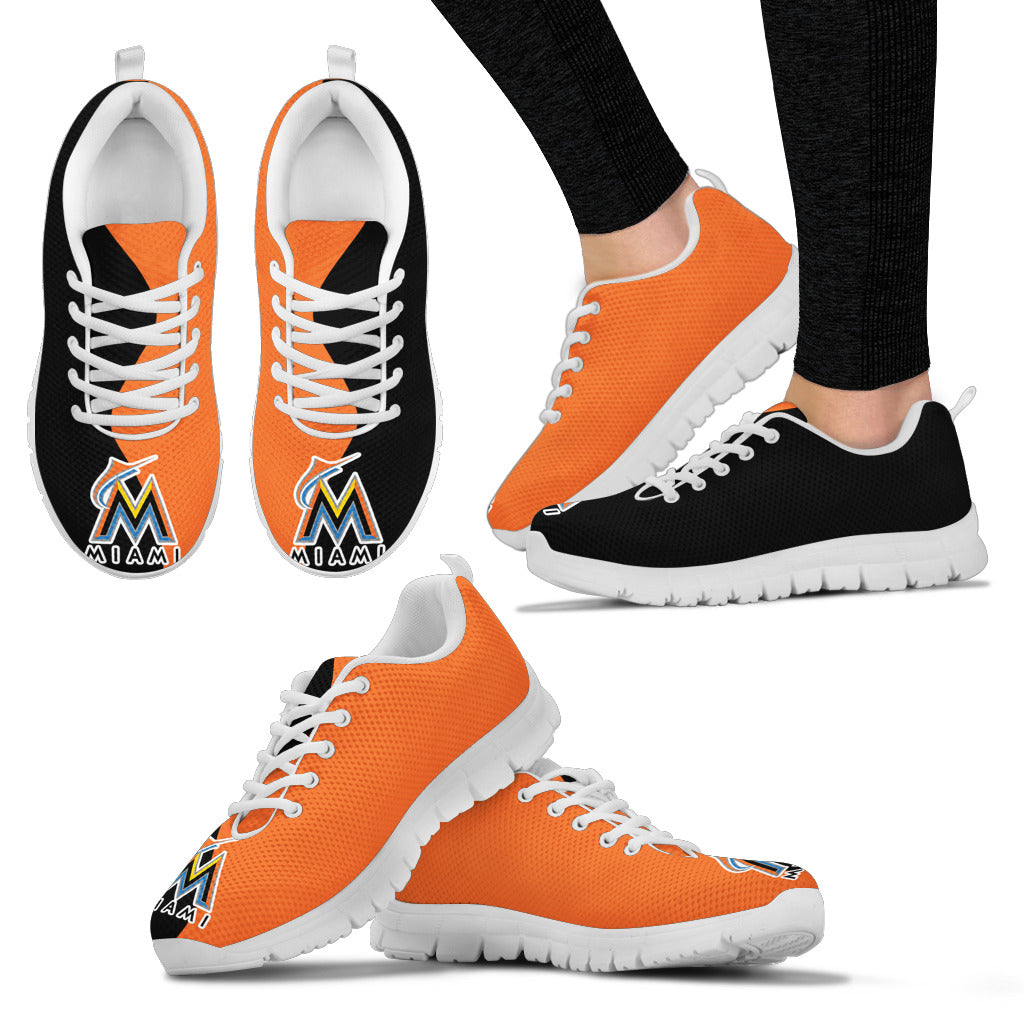Two Colors Trending Lovely Miami Marlins Sneakers