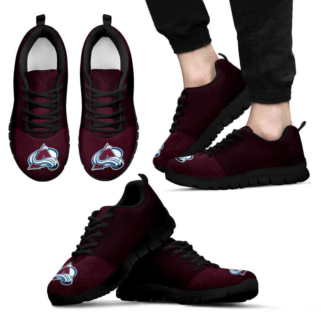 Seamless Line Magical Wave Beautiful Colorado Avalanche Sneakers