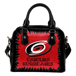 Jagged Saws Mouth Creepy Carolina Hurricanes Shoulder Handbags
