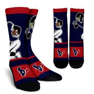 Talent Player Fast Cool Air Comfortable Houston Texans Socks