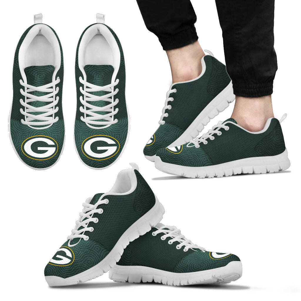 Seamless Line Magical Wave Beautiful Green Bay Packers Sneakers