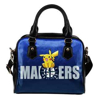 Pokemon Sit On Text Seattle Mariners Shoulder Handbags