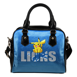 Pokemon Sit On Text Detroit Lions Shoulder Handbags