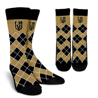 Gorgeous Vegas Golden Knights Argyle Socks