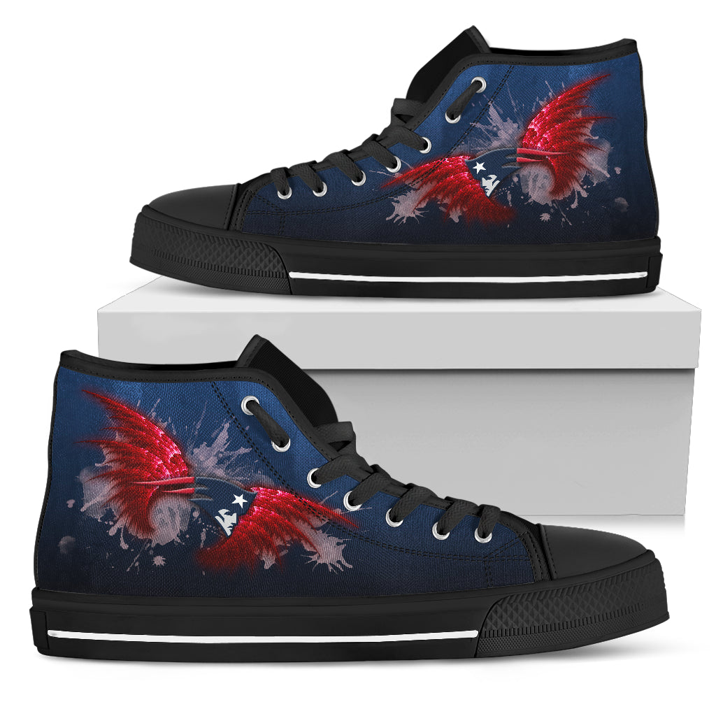 Angel Wings New England Patriots High Top Shoes