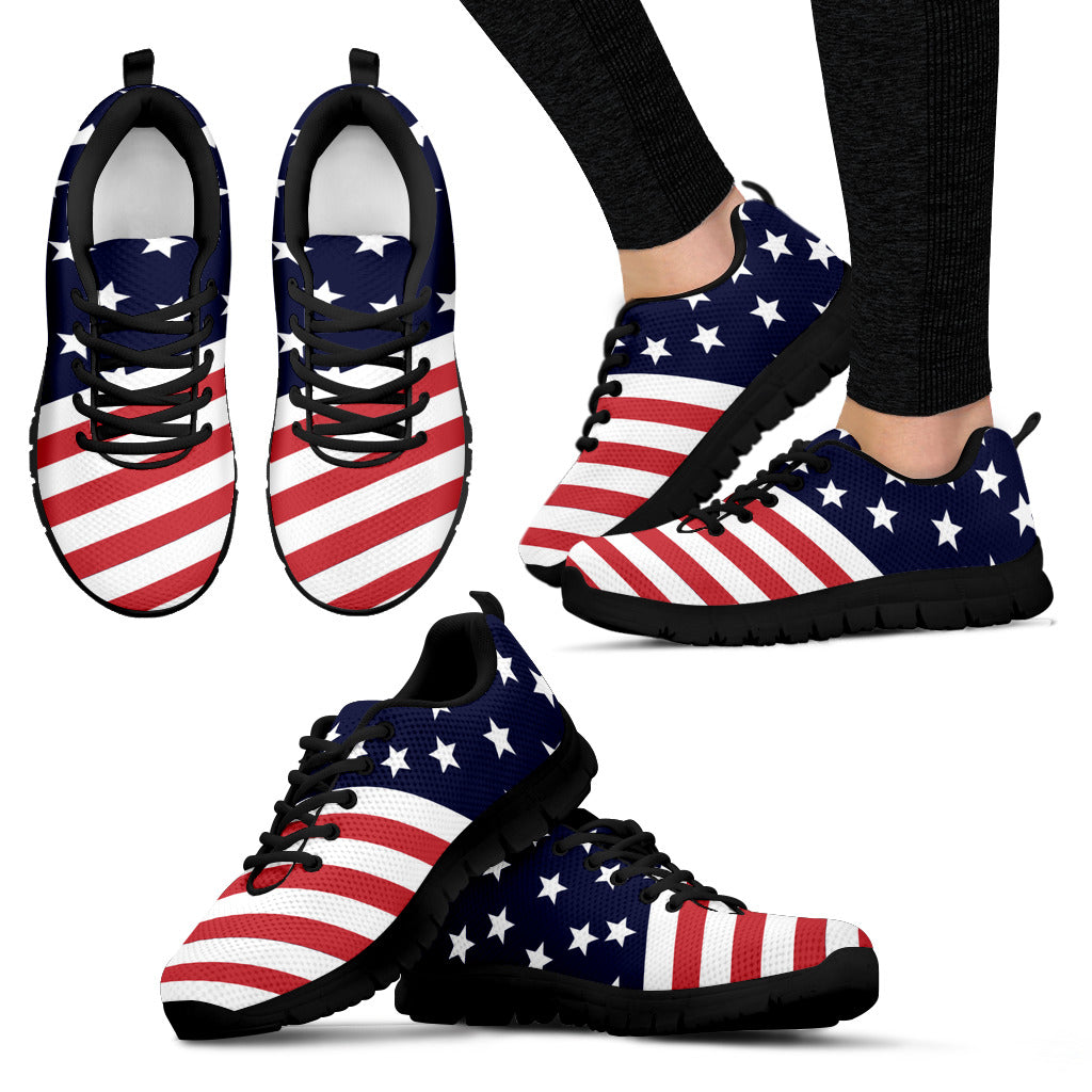 America Flag Full Stars Stripes Arizona Wildcats Sneakers