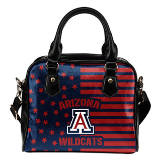 Twinkle Star With Line Arizona Wildcats Shoulder Handbags