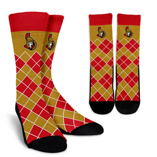 Gorgeous Ottawa Senators Argyle Socks