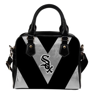 Triangle Double Separate Colour Chicago White Sox Shoulder Handbags