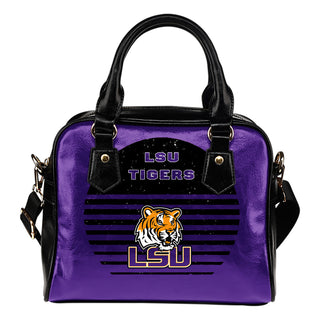 Back Fashion Round Charming LSU Tigers Shoulder Handbags