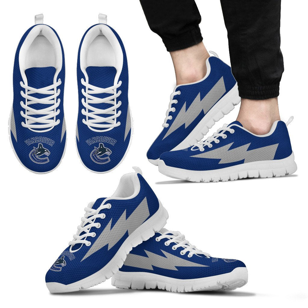 Incredible Vancouver Canucks Sneakers Thunder Lightning Amazing Logo