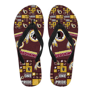 Pride Flag Washington Redskins Flip Flops