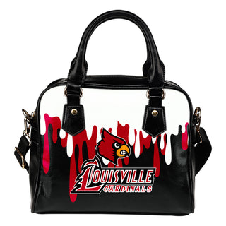 Color Leak Down Colorful Louisville Cardinals Shoulder Handbags
