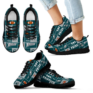 Pride Flag Philadelphia Eagles Sneakers