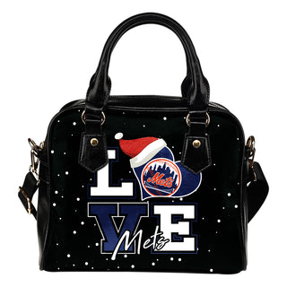 Love Word Christmas Sweet New York Mets Shoulder Handbags