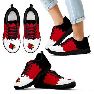 Incredible Line Zig Zag Disorder Beautiful Louisville Cardinals Sneakers