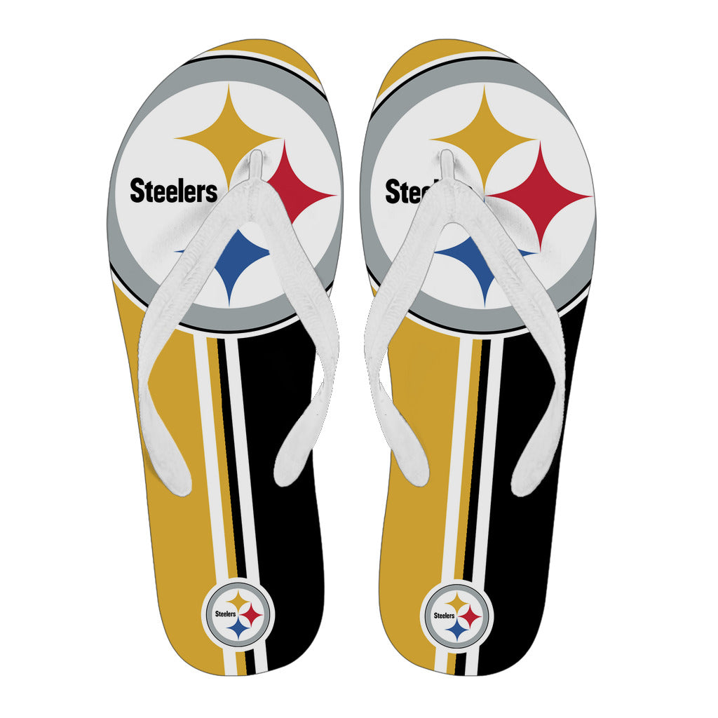 Pittsburgh Steelers Fan Gift Two Main Colors Flip Flops