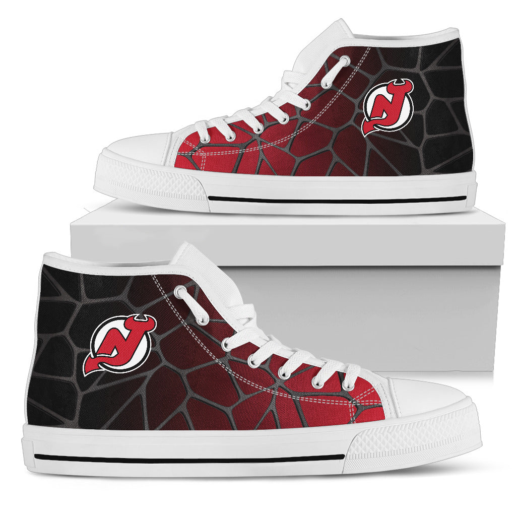 Colors Air Cushion New Jersey Devils Gradient High Top Shoes