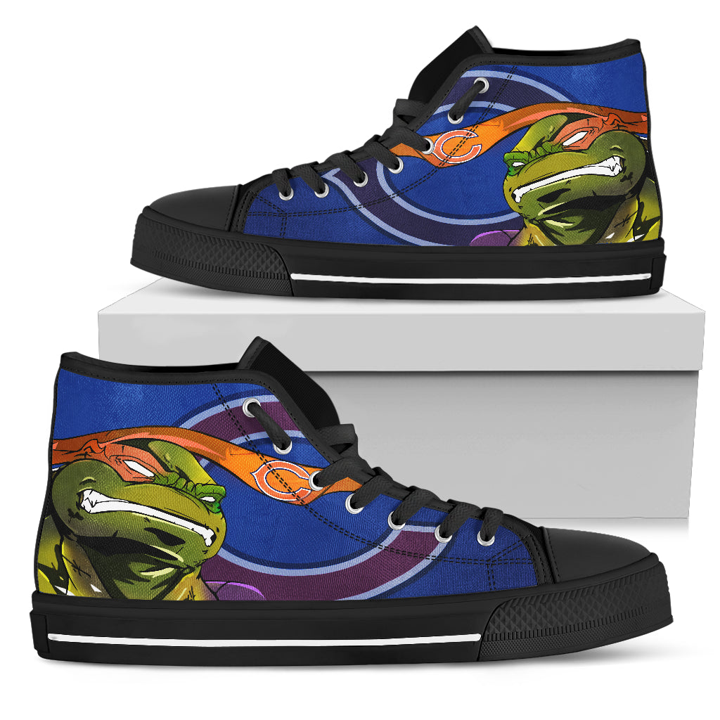 Turtle Chicago Bears Ninja High Top Shoes