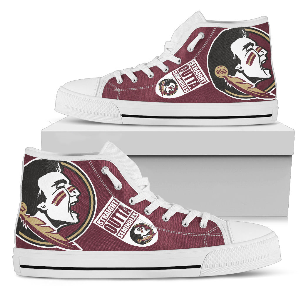 Straight Outta Florida State Seminoles High Top Shoes