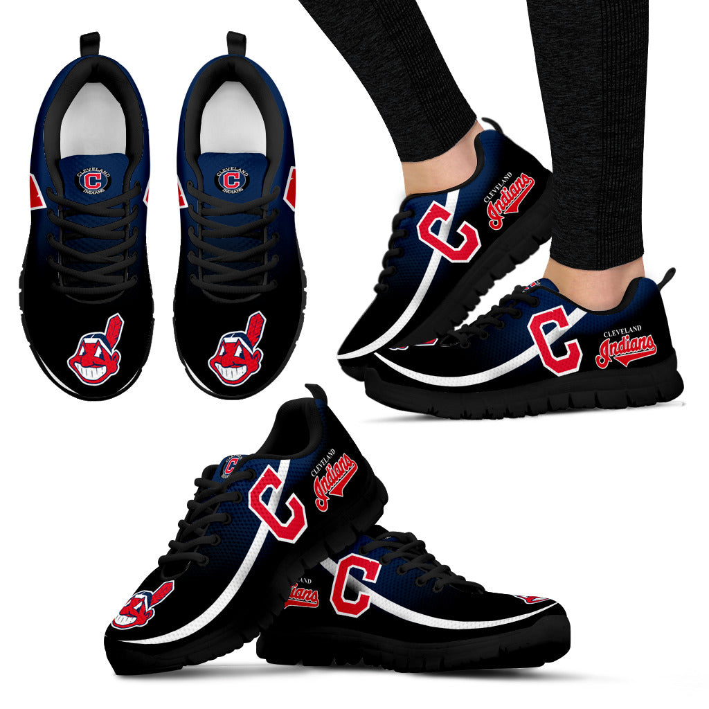 Mystery Straight Line Up Cleveland Indians Sneakers
