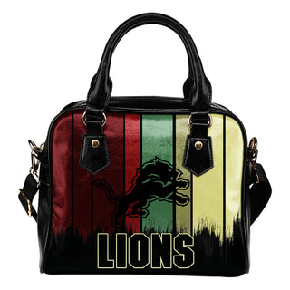 Vintage Silhouette Detroit Lions Purse Shoulder Handbag