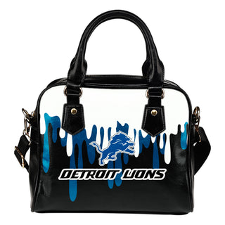Color Leak Down Colorful Detroit Lions Shoulder Handbags