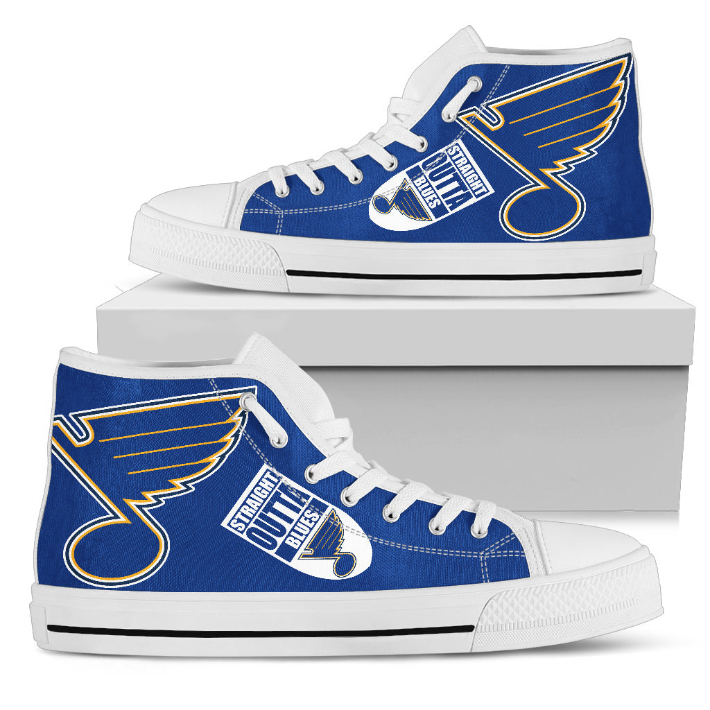 Straight Outta St. Louis Blues High Top Shoes