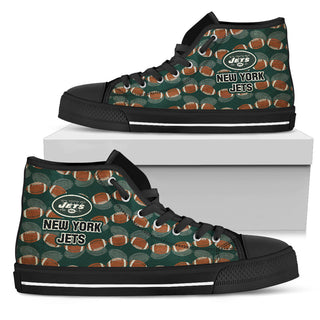 Wave Of Ball New York Jets High Top Shoes