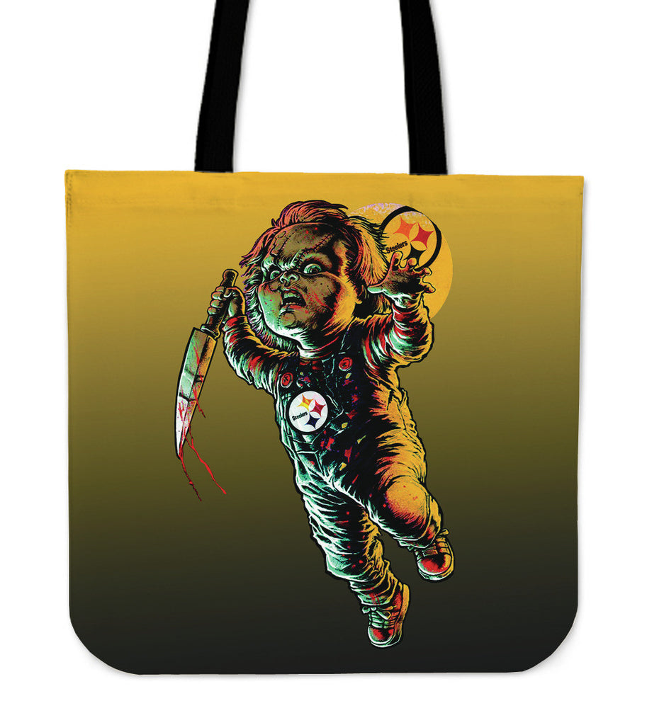 Chucky Pittsburgh Steelers Tote Bag - Best Funny Store
