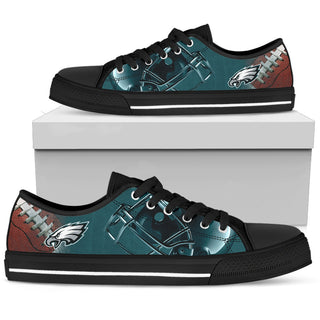 Artistic Scratch Of Philadelphia Eagles Low Top Shoes