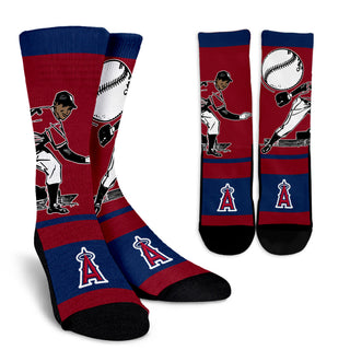 Talent Player Fast Cool Air Comfortable Los Angeles Angels Socks